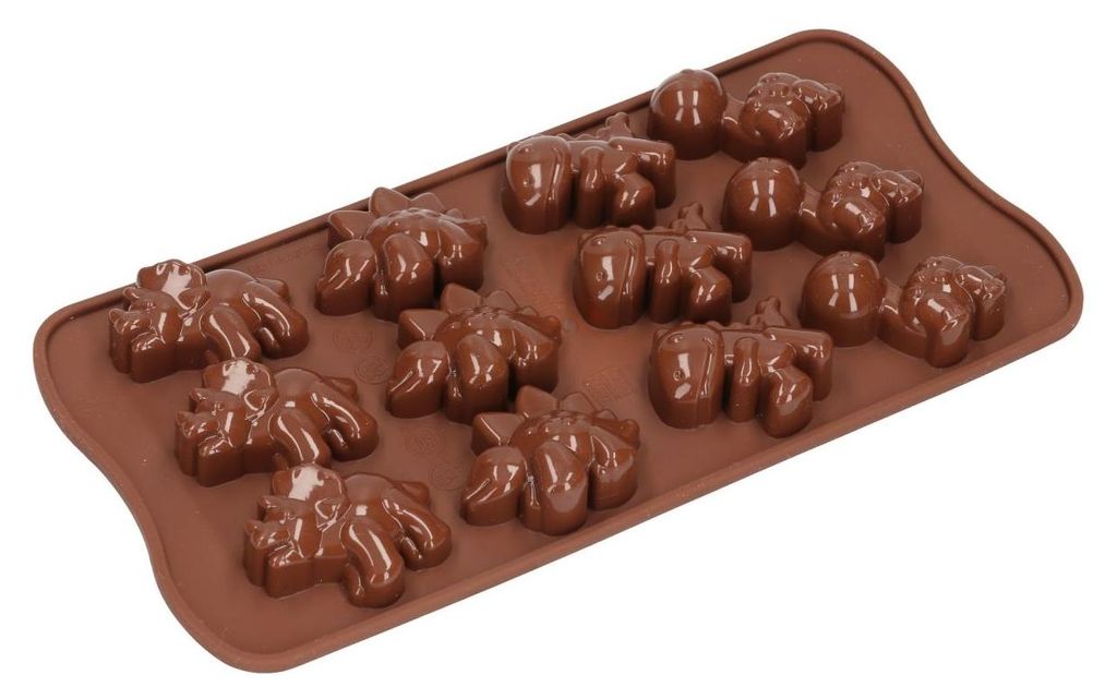 Schokoladenform Pralinenform Backform Silikon DINOSAURIER Produktbild 