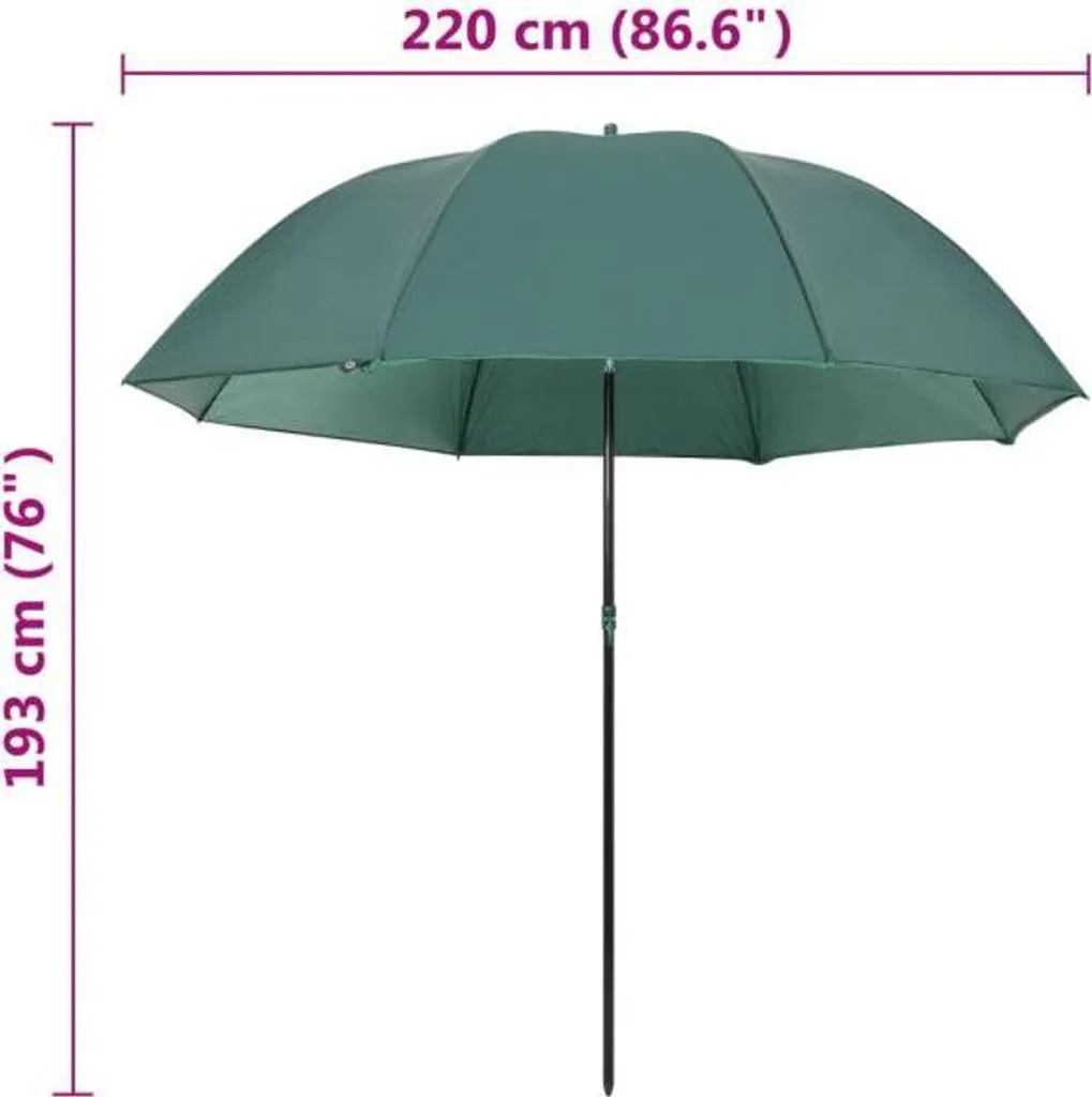Parasol de plage résistant au vent vert pour éviter les coups de soleil - 13