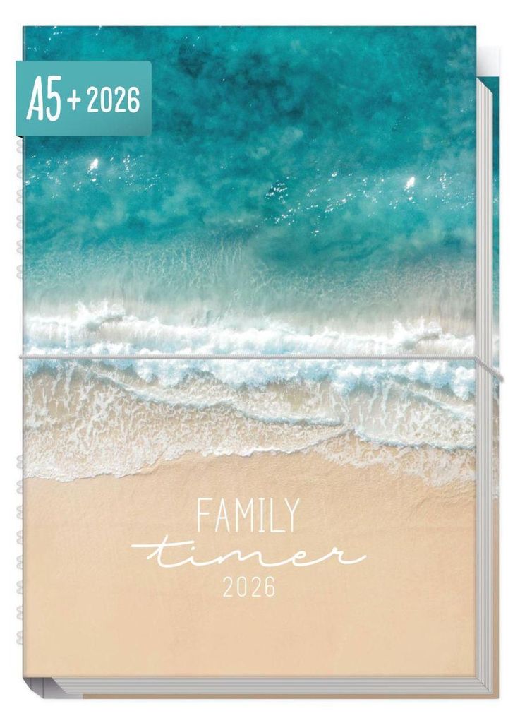Family-Timer 2026 / A5+ / Summer Beach / Häfft-Verlag Produktbild 
