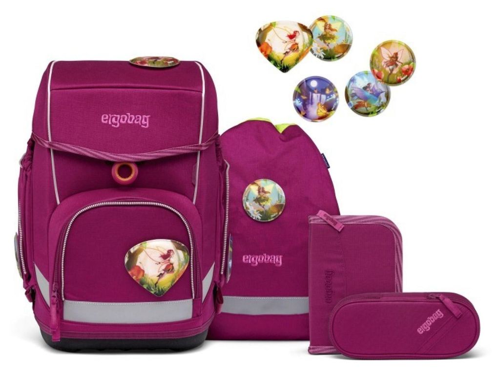 Ergobag Schulranzen-Set Cubo WaldzauBär  5-teilig, Produktbild 