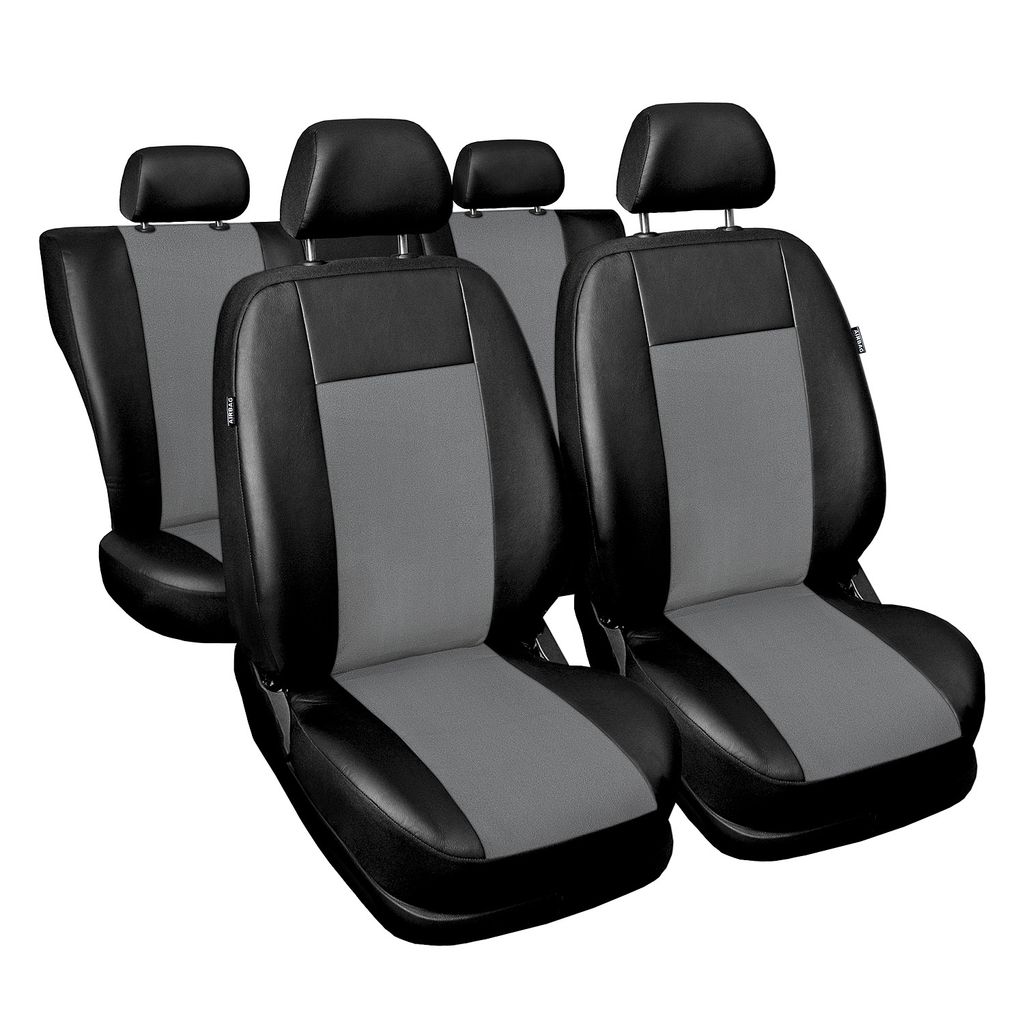 Superior Universal Autositzbezüge - Kunsleder Komplettset Grau