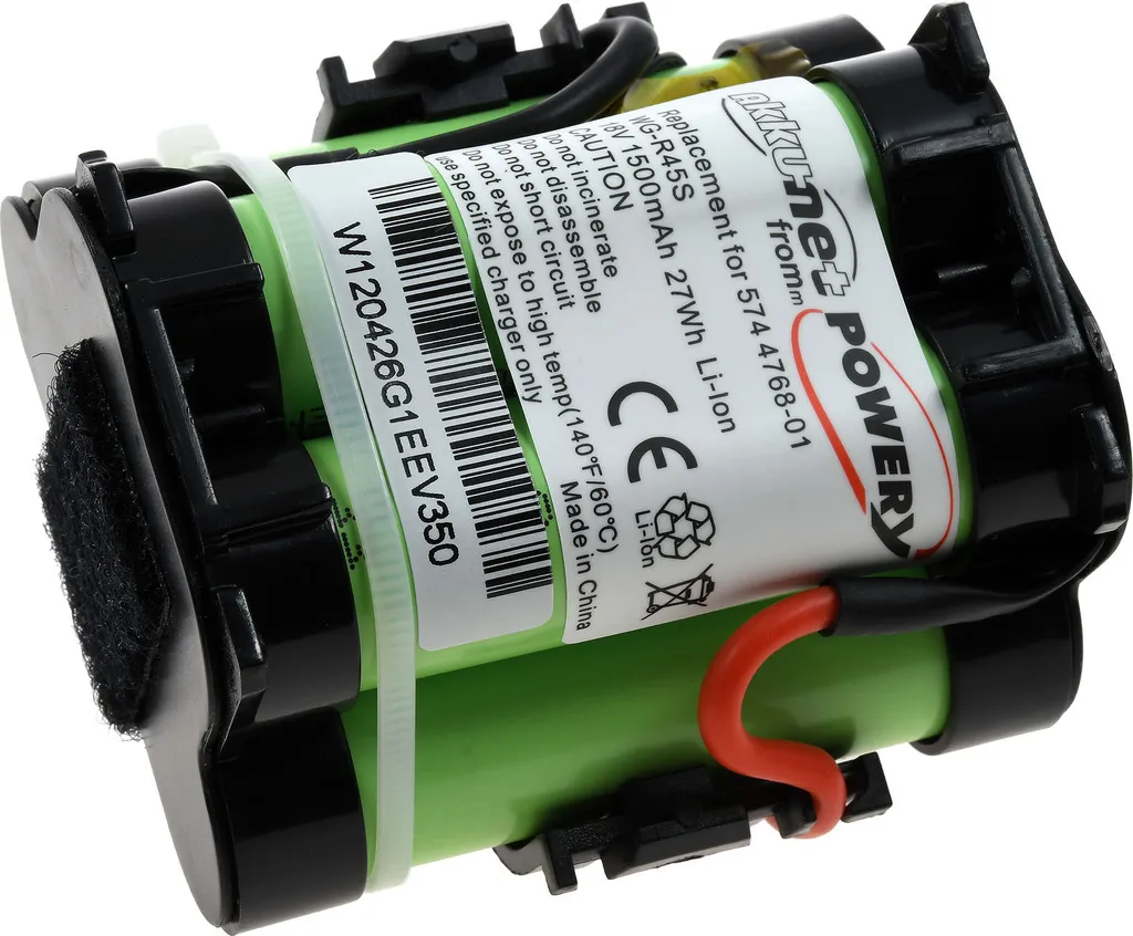 Batterie Lithium 1200mAh longue durée pour tondeuse Gardena R40Li 18V