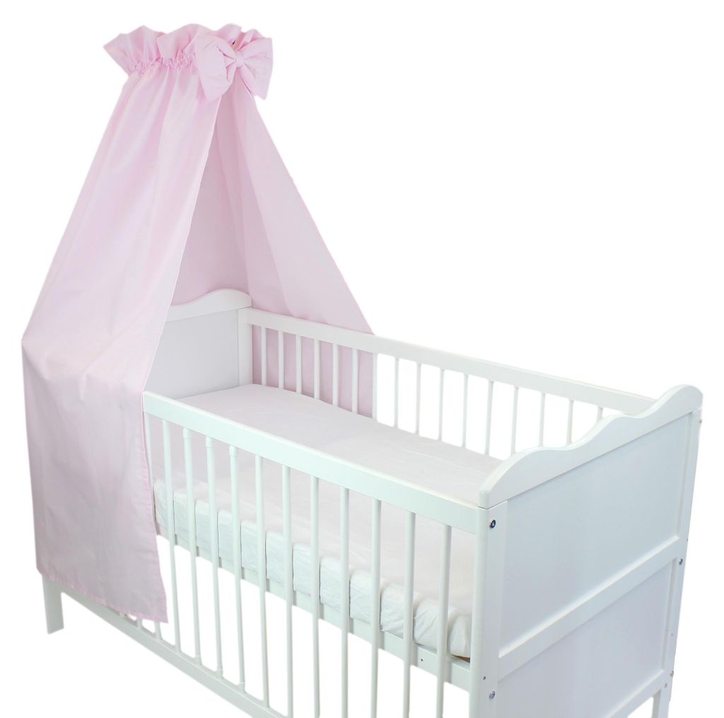 TupTam Babybett Himmel mit Schleifchen, Farbe: Rosa, Größe: Produktbild 