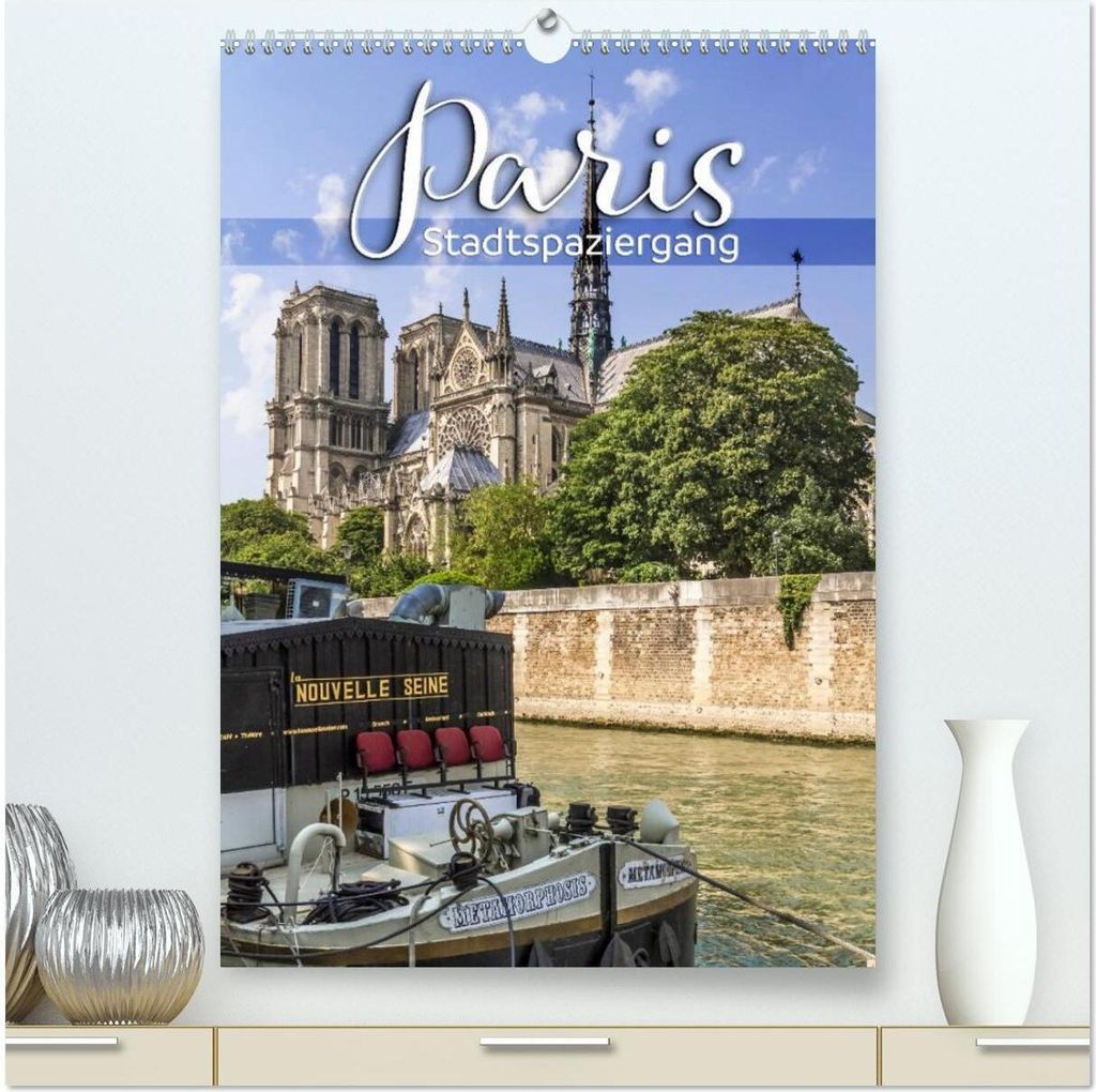 PARIS Stadtspaziergang (hochwertiger Premium Wandkalender 2026 DIN A2 hoch), Kunstdruck in Hochglanz