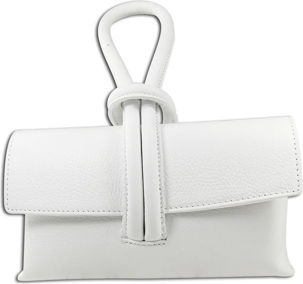 Sac en cuir Toscanto blanc OTT834AW - Petit sac bandoulière de soirée