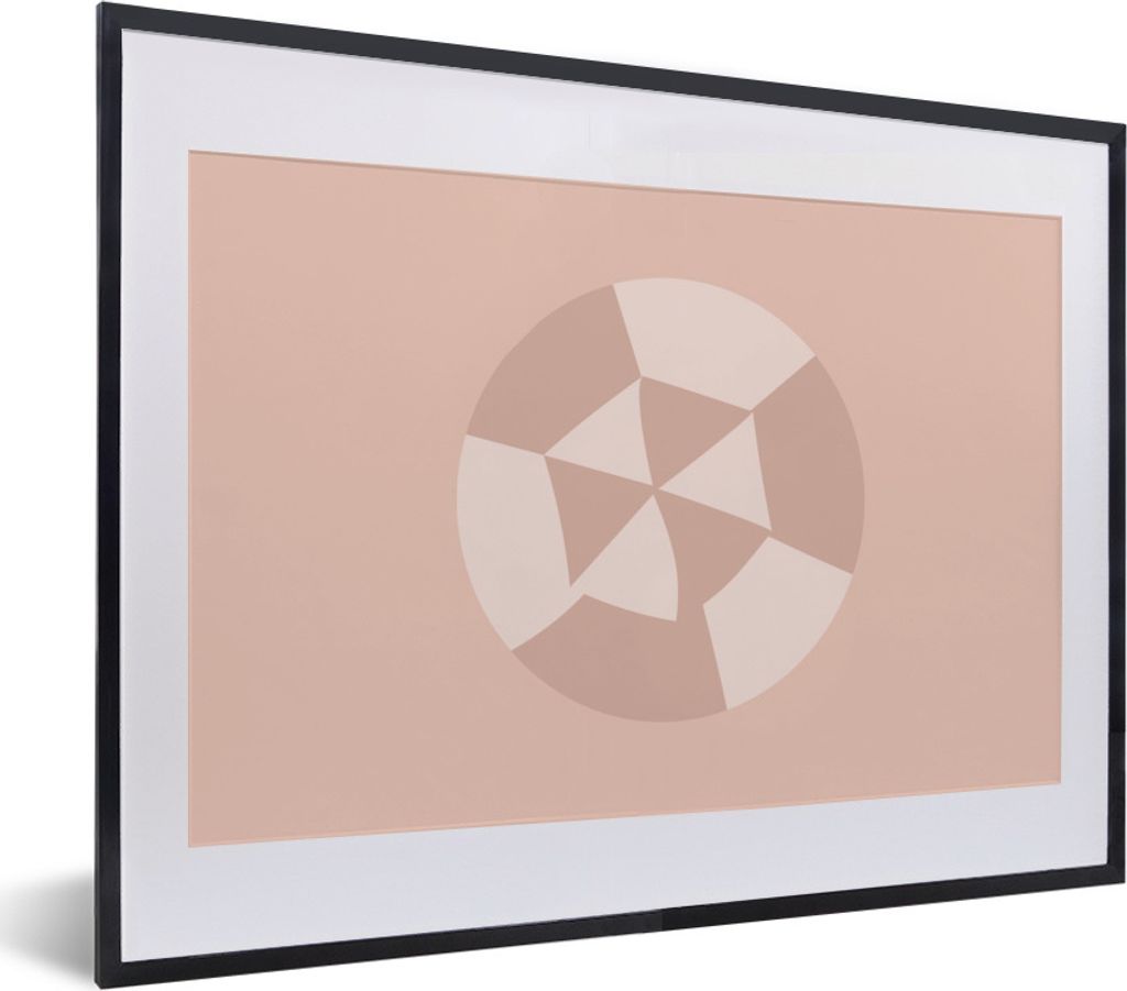 MuchoWow Gerahmtes Poster Sommer - Sonnenschirm - Abstrakt 40x30 cm - Poster mit Schwarzem Bilderrahmen Wandposter Rahmen Foto Bilder - Bilderrah...