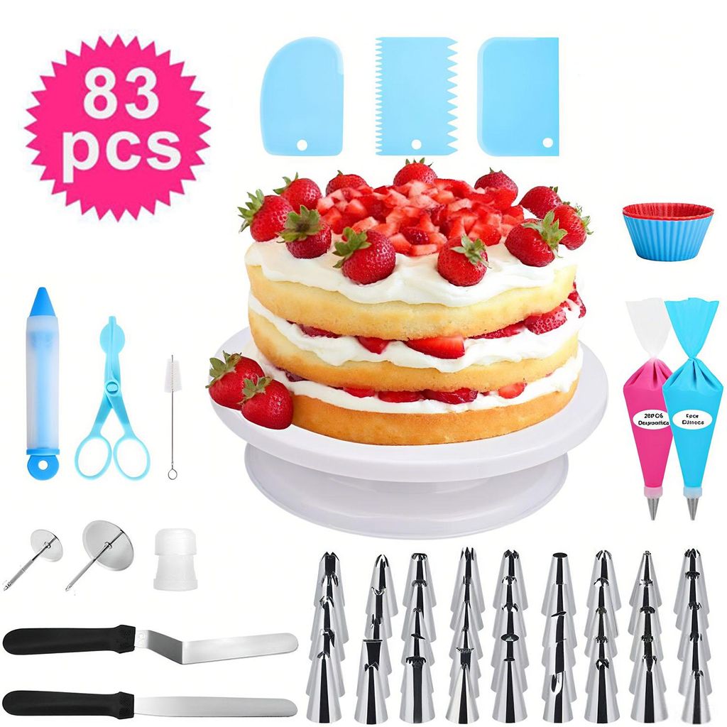 Tortenplatte 83-teiliges Drehbarer Tortenständer Kuchen Produktbild 