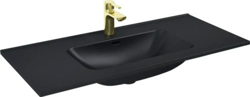 Jungborn Möbelwaschtisch 1010 x 460 mm schwarz matt
