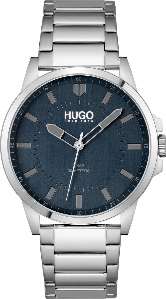 Montre Hugo First 1530186 design minimaliste en acier avec son écrin