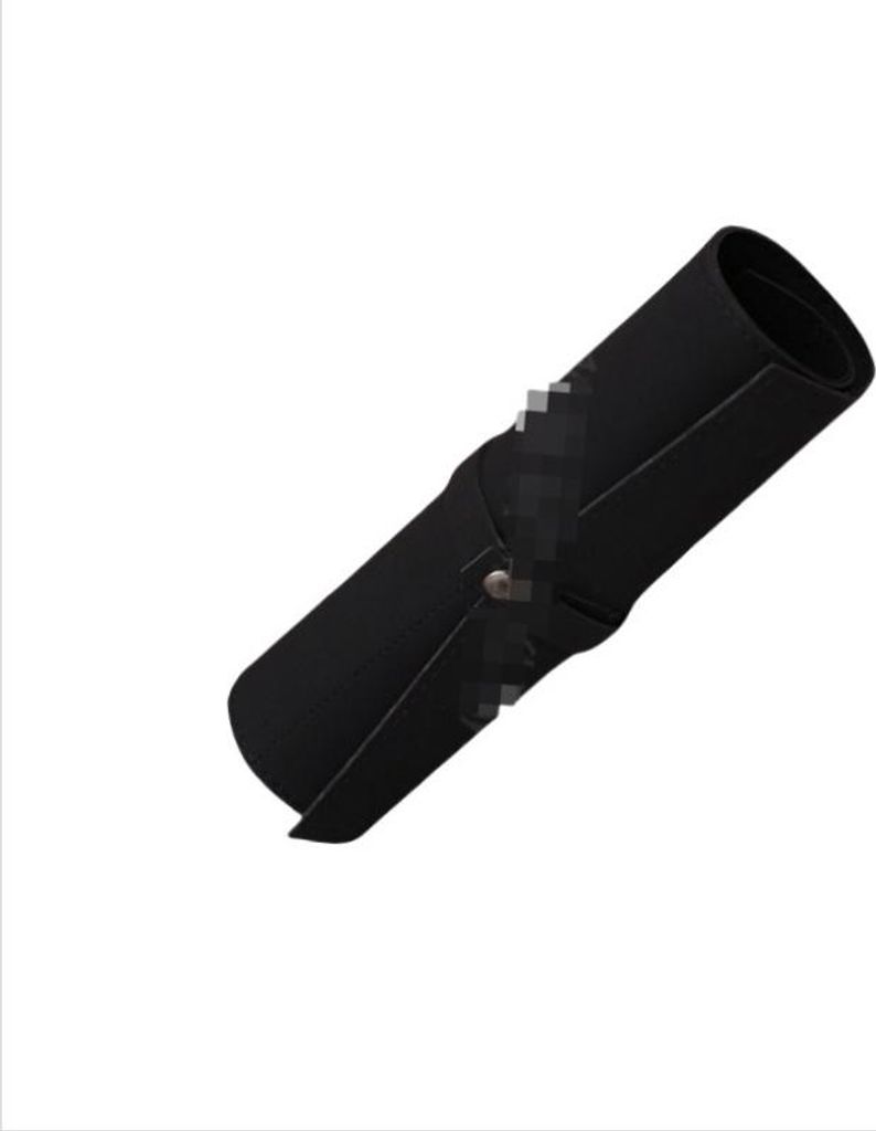 INF Tragbare iWatch Aufbewahrungstasche Kunstlederrolle Schwarz