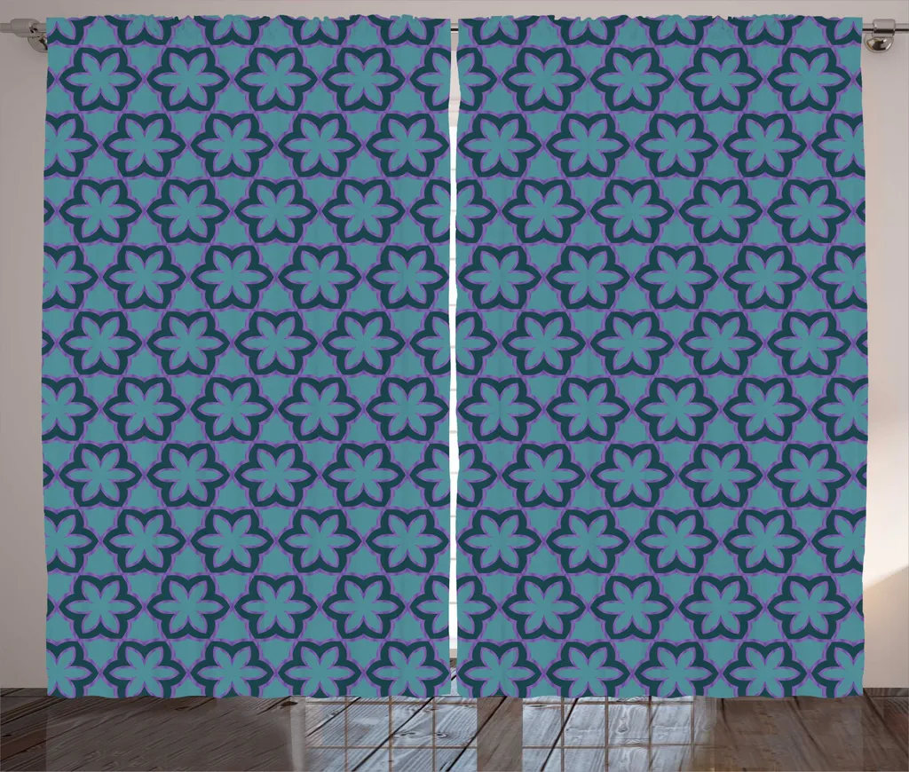 Paire de Rideaux Universels Salon Ethnic Art - Voilage Bohème 280x225cm