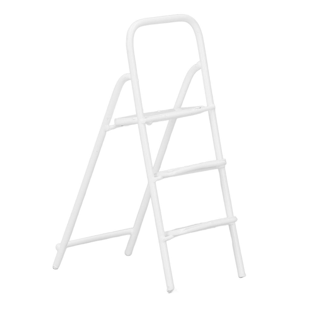 miniaturowa drabina 1/12, metalowa, delikatna tekstura, Zdjęcie produktu 
