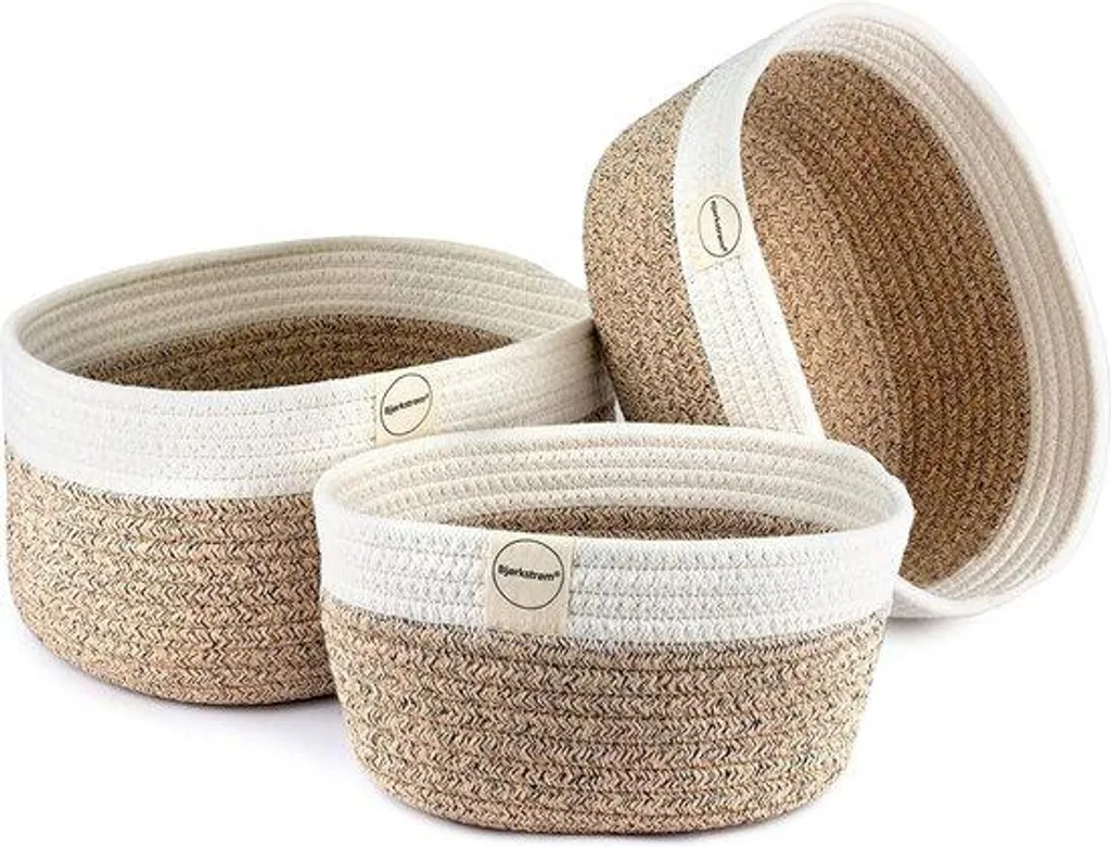 Lot de 3 Coffrets de Rangement en Bois pour Bébé et Chambre à Coucher