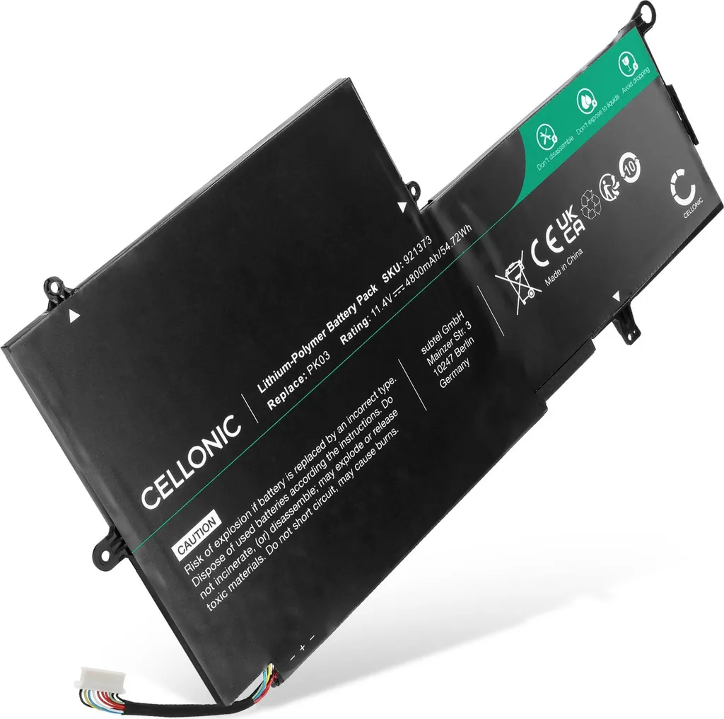 Batteria PK03XL Compatibile HP Spectre 13 x360 | 4800mAh Alta Efficienza