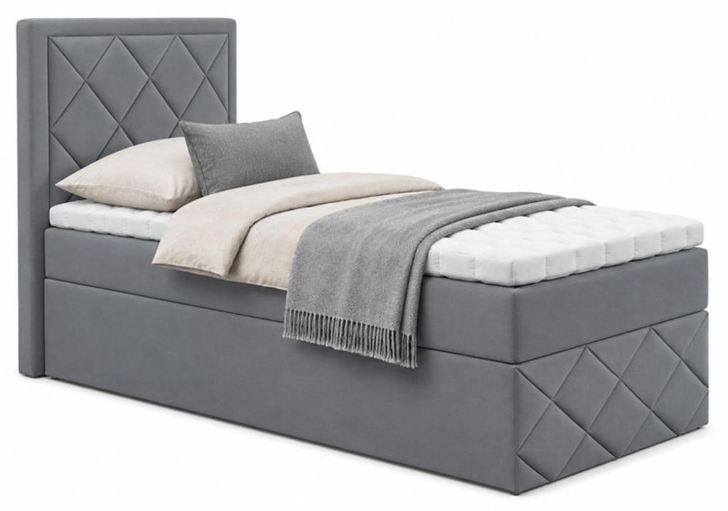 Bett, Boxspringbett DORMI MINI 3, 90x200 cm mit Bettkästen, Produktbild 