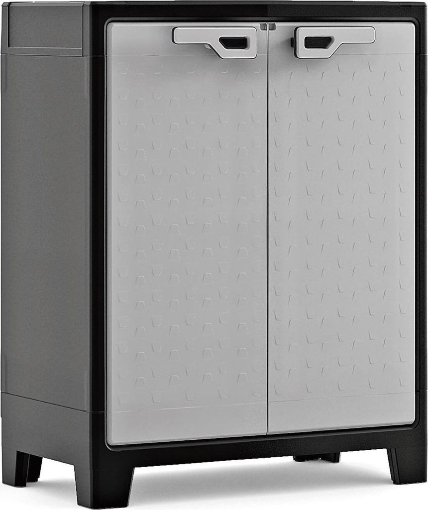 Keter Armadio basso Titan nero e grigio 100 cm Immagine del prodotto 