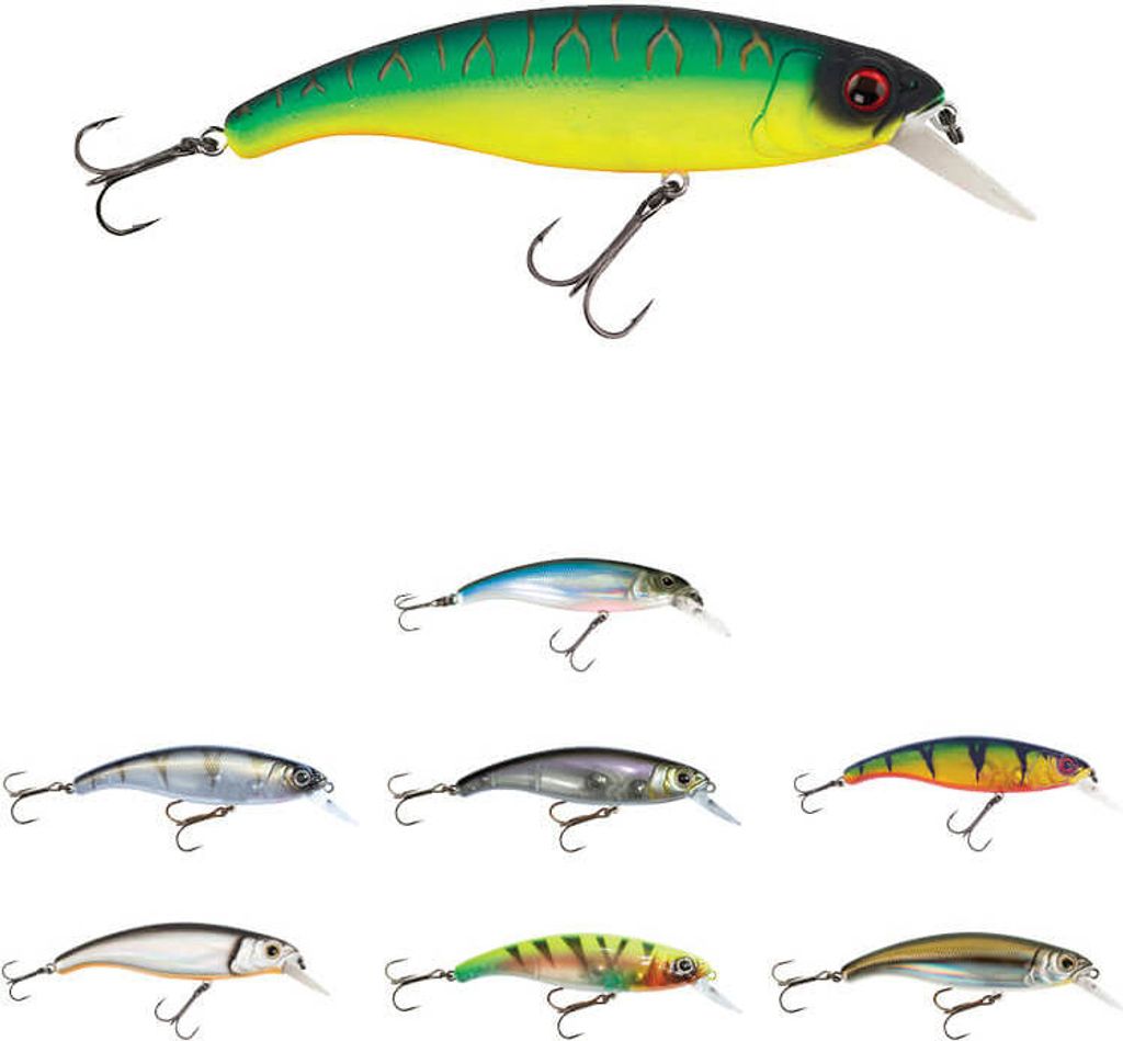 Fox Rage Slick Stick Wobbler SR Silent 9cm 15g UV Fire Tiger