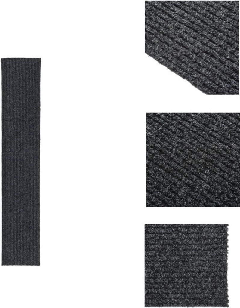 vidaXL Schmutzfangläufer Anthrazit 100x500 cm - Teppiche