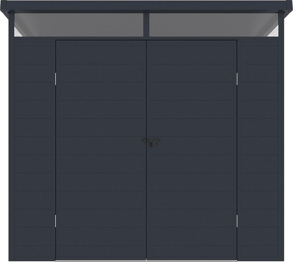 Gartenschrank aus anthrazitfarbenem Harz 4,57 m² mit Boden Produktbild 