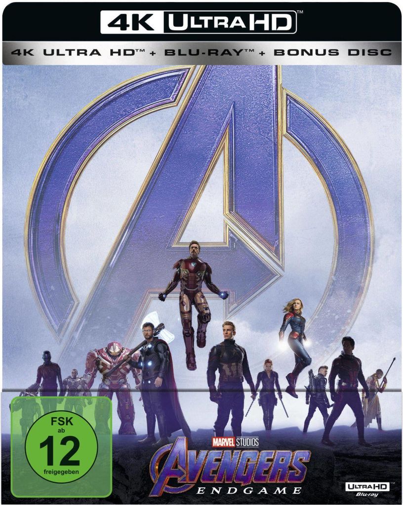 Avengers: Endgame (4K Ultra HD + 2 Blu-rays, Steelbook) Produktbild 