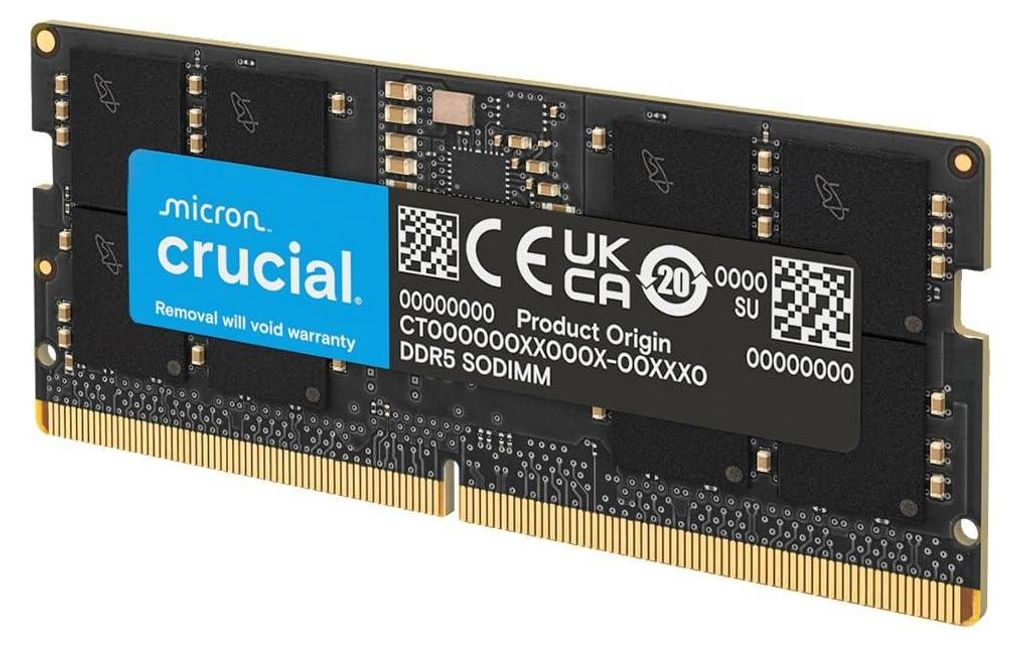 Mémoire vive DDR5 Crucial 48 Go 5600 MHz - CT48G56C46S5 Image du produit 