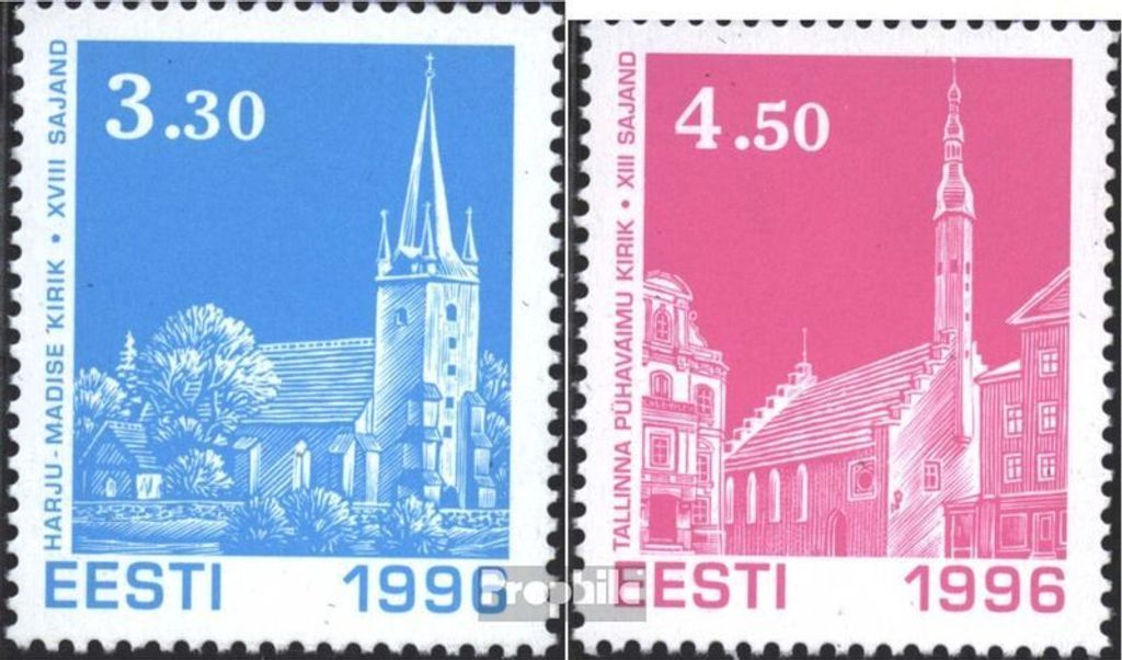 Briefmarken Estland 1996 Mi 290-291 (kompl.Ausg.) gestempelt Weihnachten