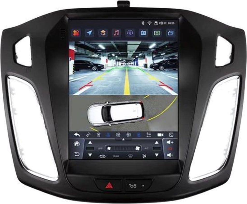Autoradio mit Bluetooth und CarPlay für Ford Focus 3 Mk 3 (2011–2019) – Kompatibel mit Apple und Android – Stereoanlage mit Navigationssystem
