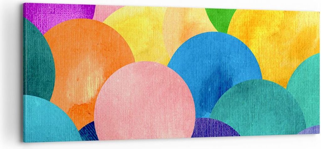Bild auf Leinwand - Leinwandbild - Abstraktion modern - 120x50cm - Wand Bild - Wanddeko - Leinwanddruck - Bilder - Kunstdruck - Wanddekoration - Le...