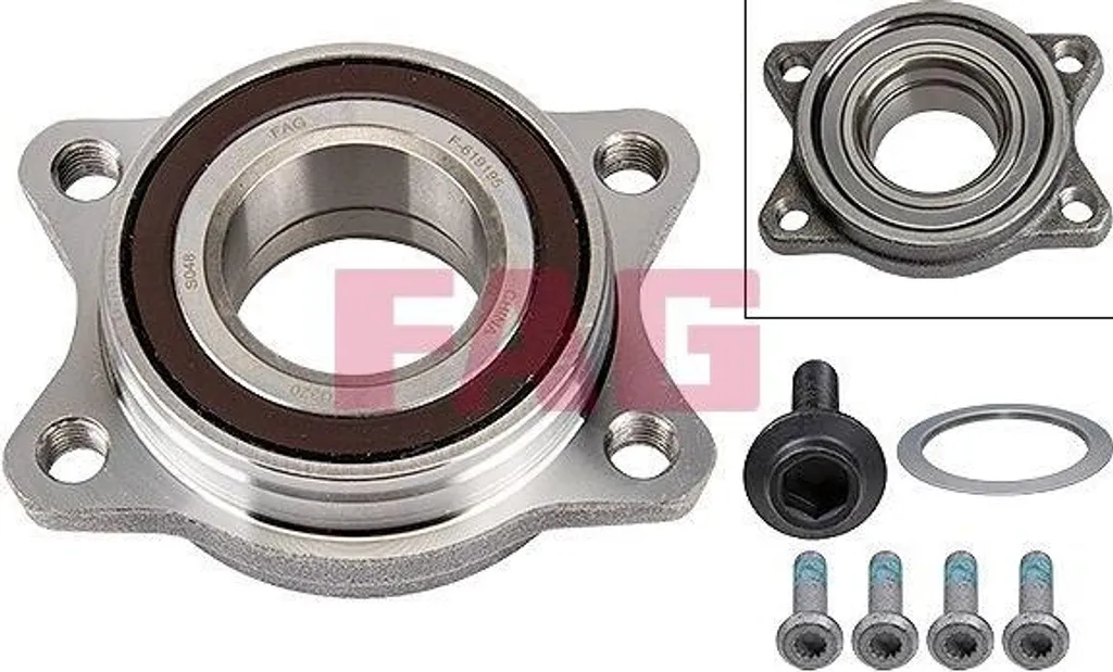 Pack Roulement Roue pour Réparation Essieu Audi A8 4E - FAG 713 6109 10