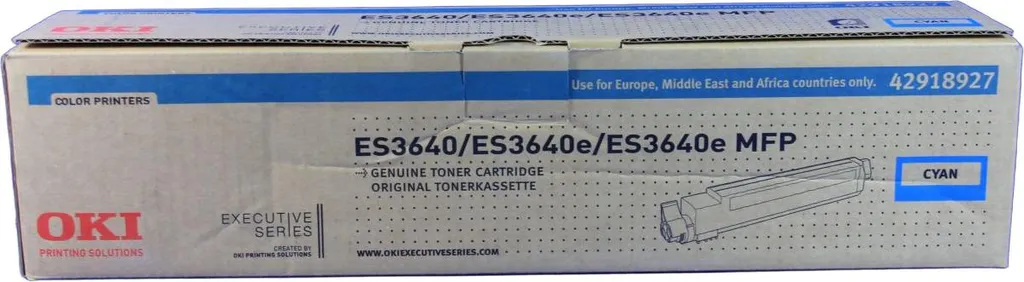 Toner Cyan 42918927 OKI pour des impressions professionnelles ES3640