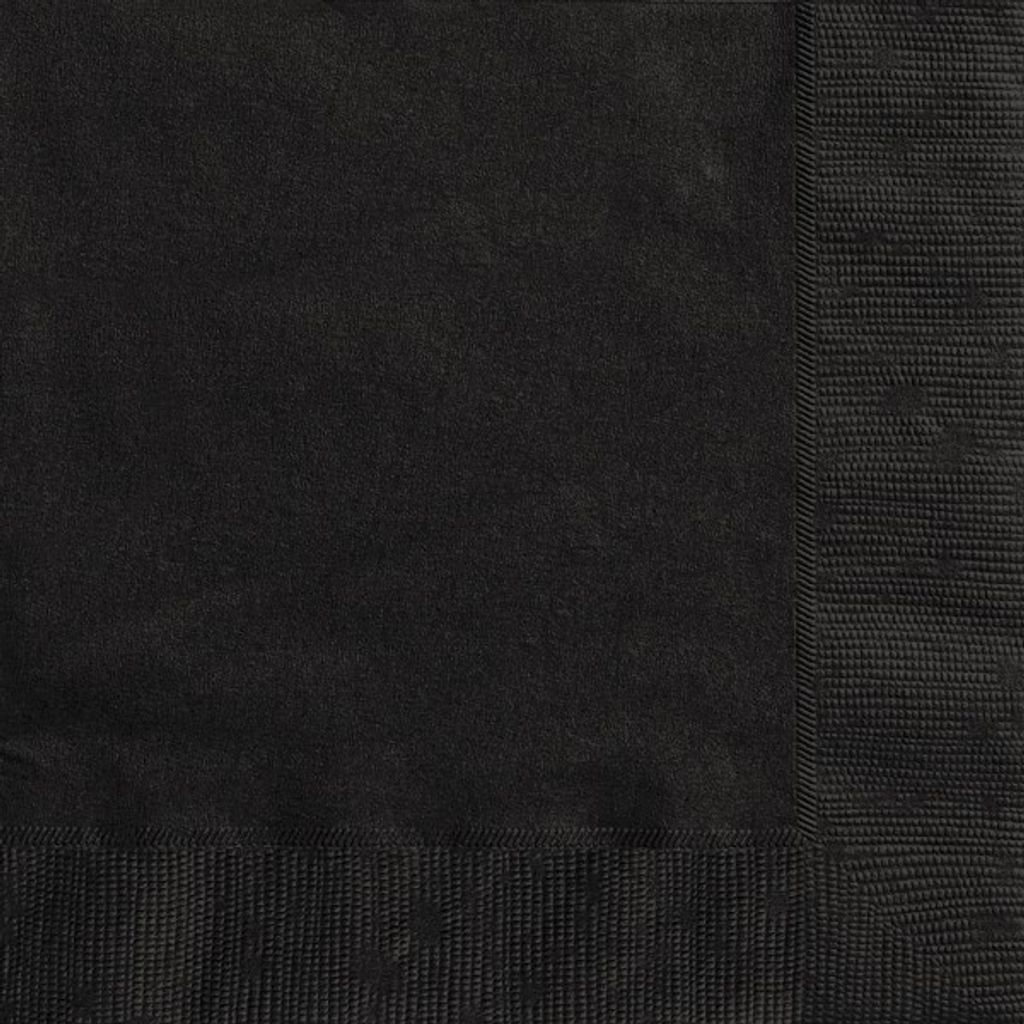 Servietten Halloween Party-Deko 20 Stück schwarz 33x33cm - Einheitsgröße