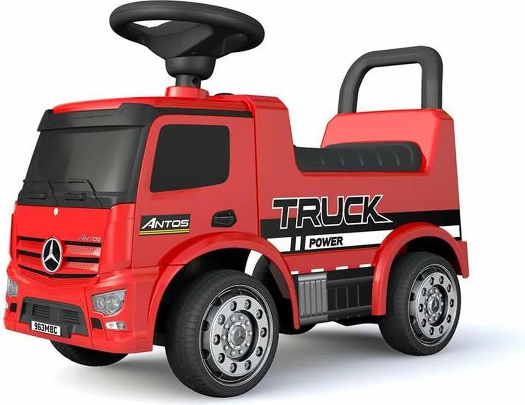 Camion de pompier à pédales Mercedes Injusa rouge pour enfant de 3 ans