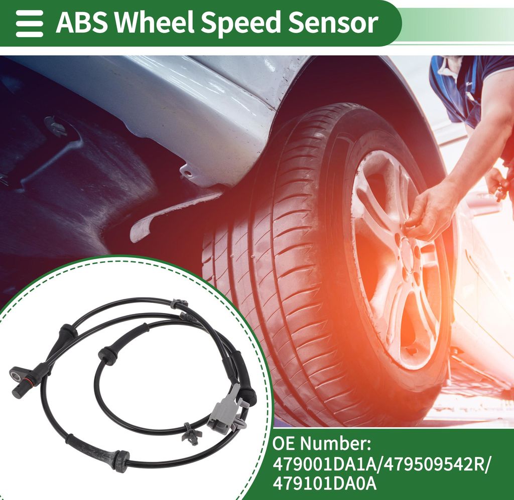 ABS Radgeschwindigkeitssensor ABS Sensor Antiblockiersystem Sensor Nr.479001DA1A für Nissan Rogue 2008-2013 Hinten Links Hinten Rechts
