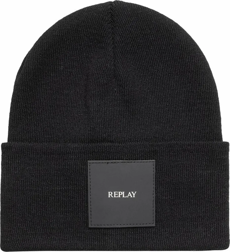 Casquette Homme Replay Wool Cap pour Rester au Chaud avec Style l'Hiver
