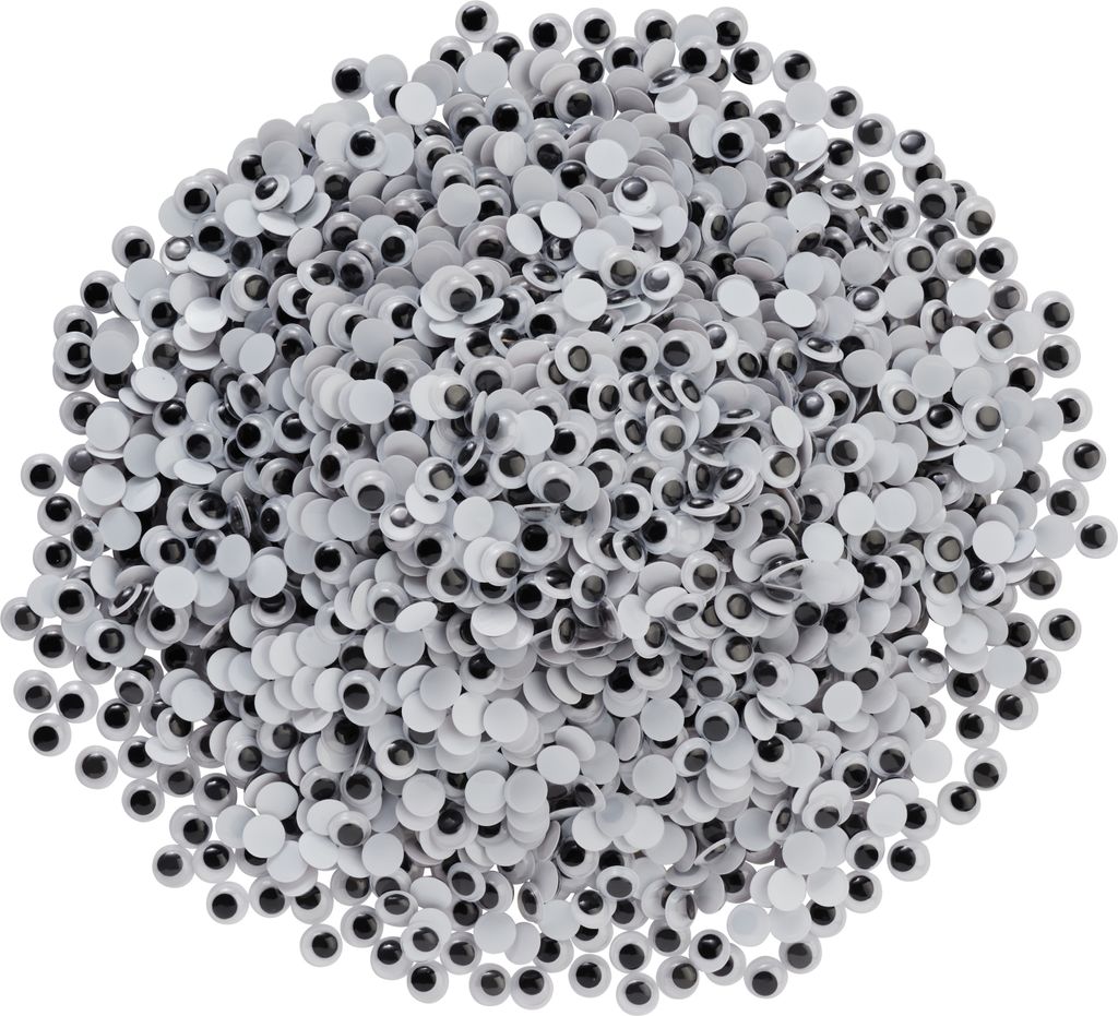 VBS XXL Wackelaugen zum Aufkleben "Rund", 10 mm, 2.000 Produktbild 