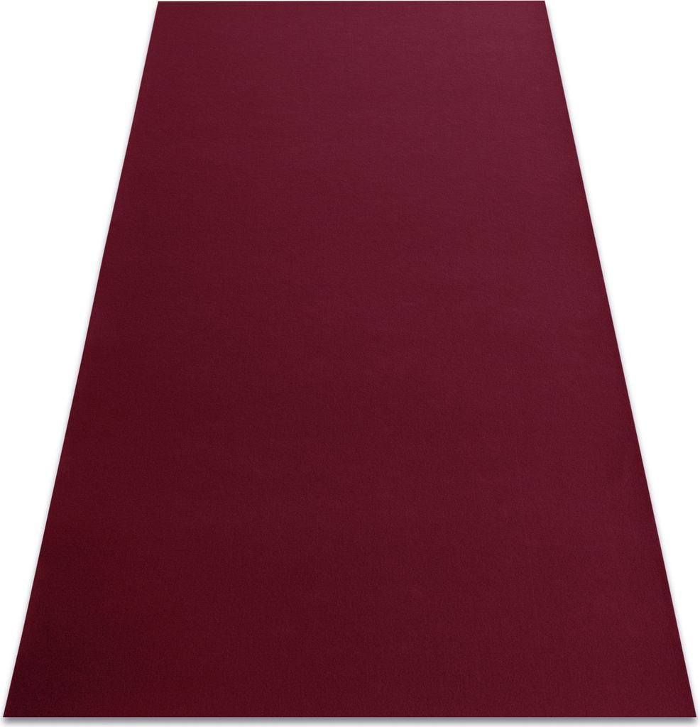 Teppich Antirutsch RUMBA 1375 einfarbig kirschrote Farbe rot 60x200 cm