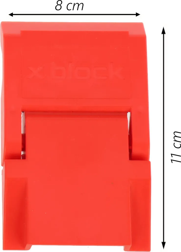 Lot de 10 Boîtes de Rangement X BLOCK avec Fermeture à Serrage Robuste