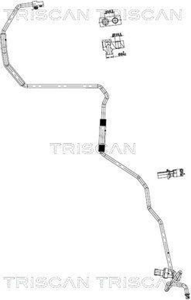 TRISCAN Hochdruckleitung und Niederdruckleitung Klimaanlage 9010 69002 für SUZUKI SWIFT III (MZ, EZ)