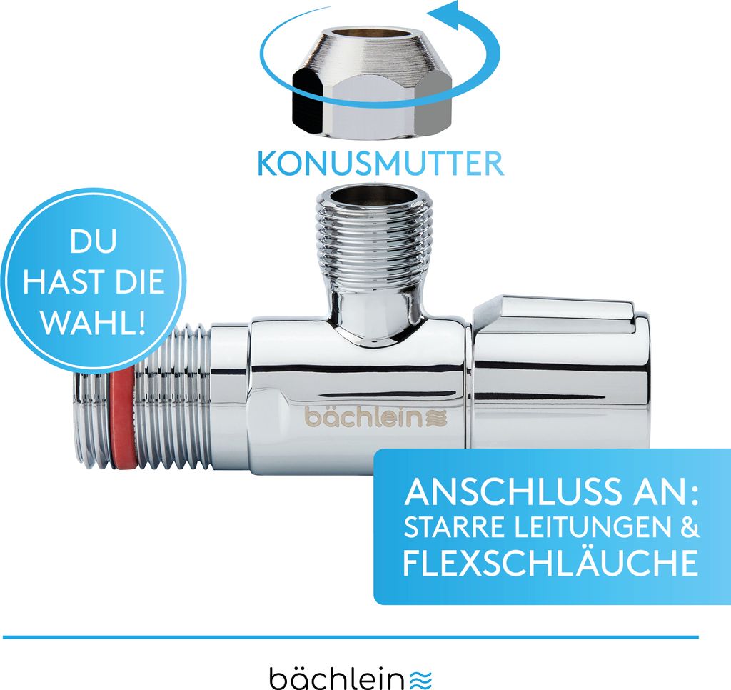 Bächlein Universal Eckventil selbstdichtend [2er Set], Produktbild 4