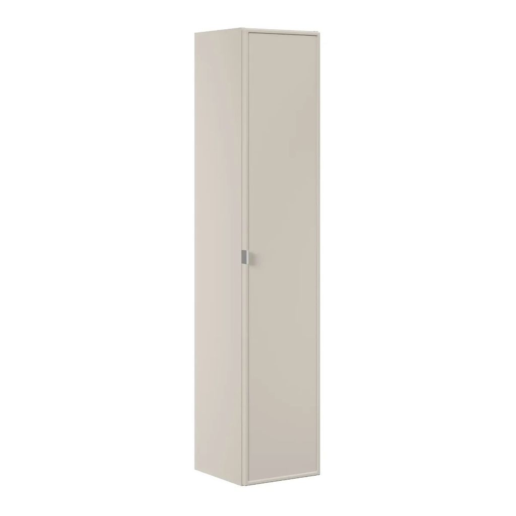 Hocher Badezimmerschrank 140 Cm, Kaschmir Matt, Leise Schließend
