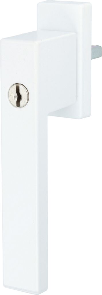 Fenstergriff Fensterolive Rasterolive Abschliessbar Einbruchschutz mit Schlüssel Weiss RAL9016