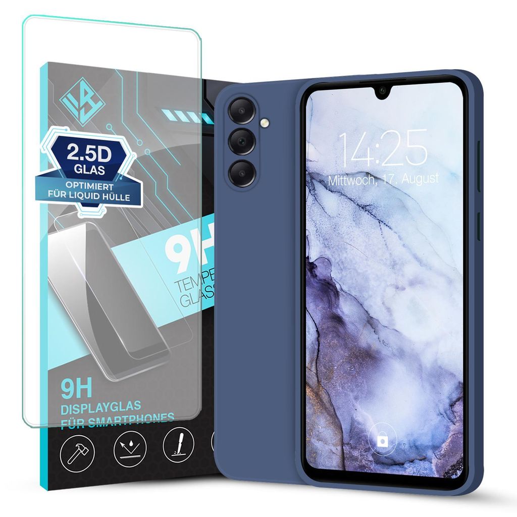 Hülle für Samsung Galaxy A05s mit 9H Displayglas Produktbild 