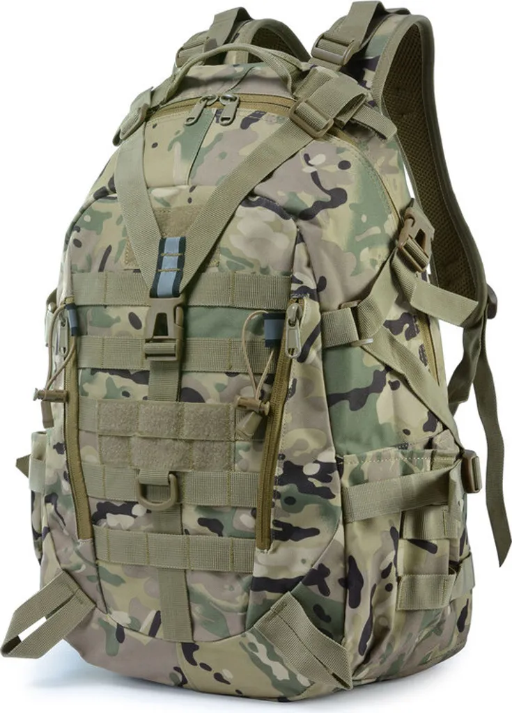 Sac à dos militaire 25L camouflage : fini le dos mouillé en randonnée