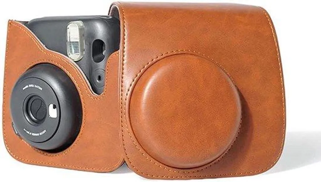 Protection Anti-Choc en Cuir Vert pour Instax Mini 11/9/8 contre Rayure
