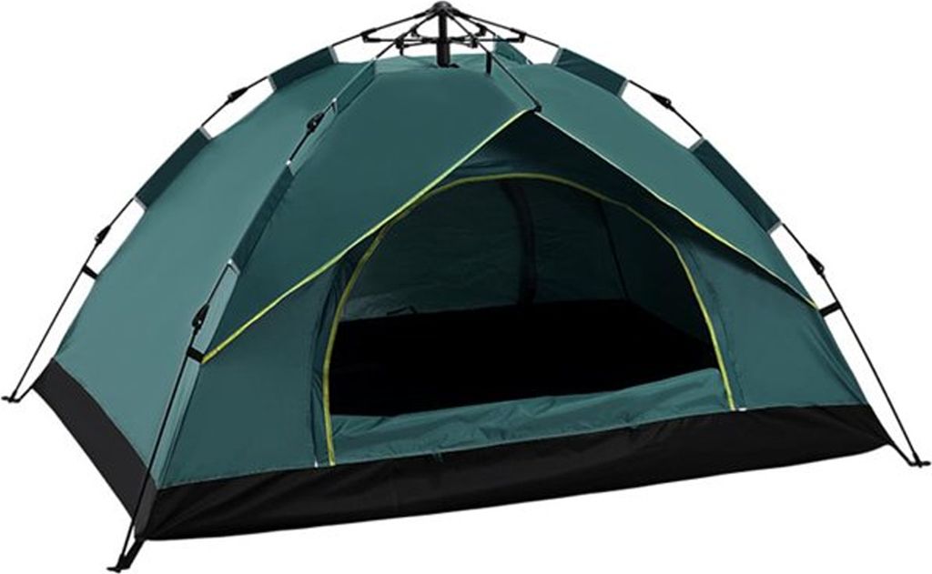 Outdoor Pop Up Kuppelzelt Wurfzelt 3 Personen Zelt Zweitzelt Camping Reisen Trekking Festival usw. 215 x 195 x 120 cm Tragetasche