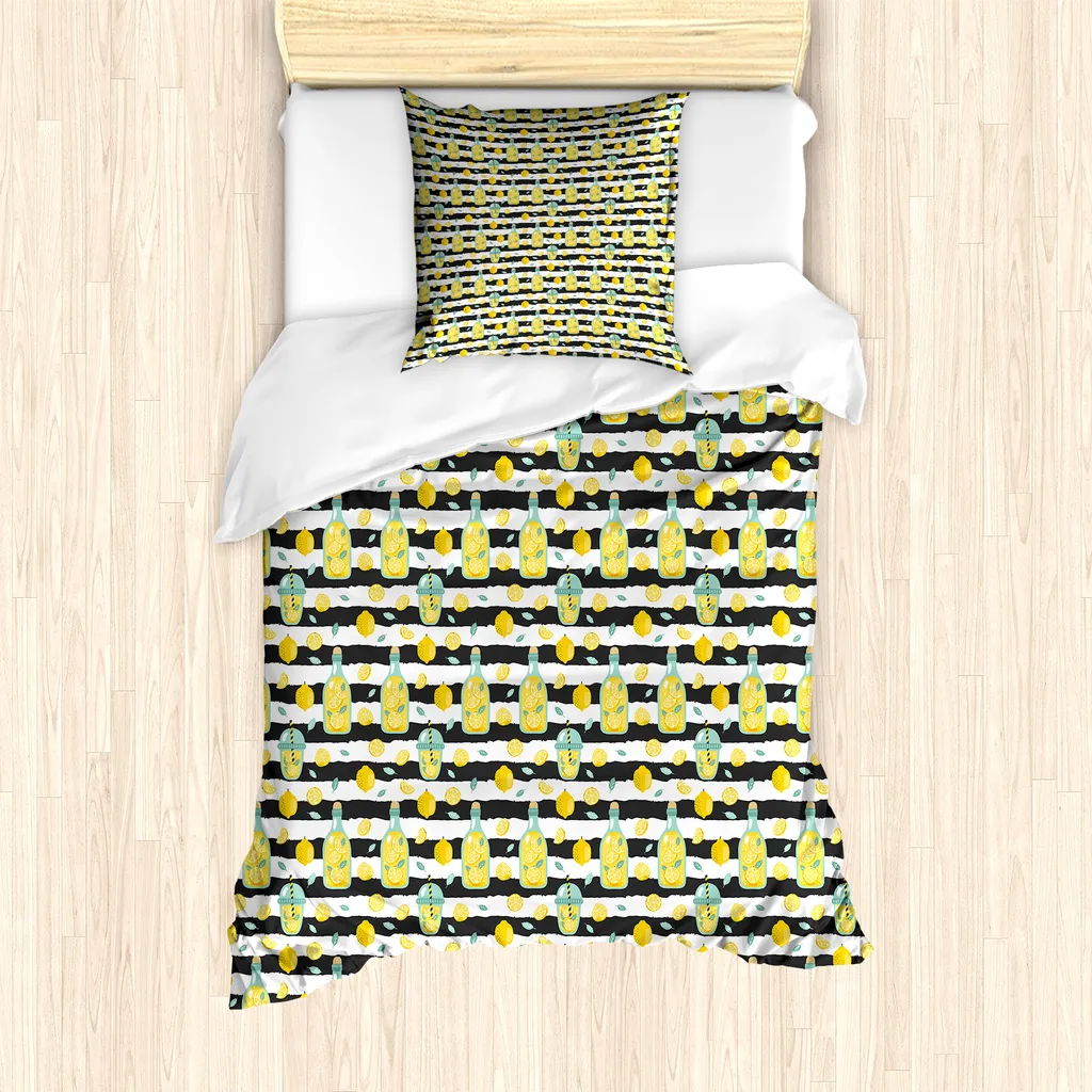 Set Copripiumino ABAKUHAUS Limonade: Stile Urban e Relax Totale