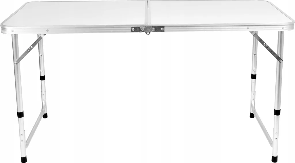 Table pliante camping TRIP 120 cm Blanc Structure Aluminium Résistante - 5