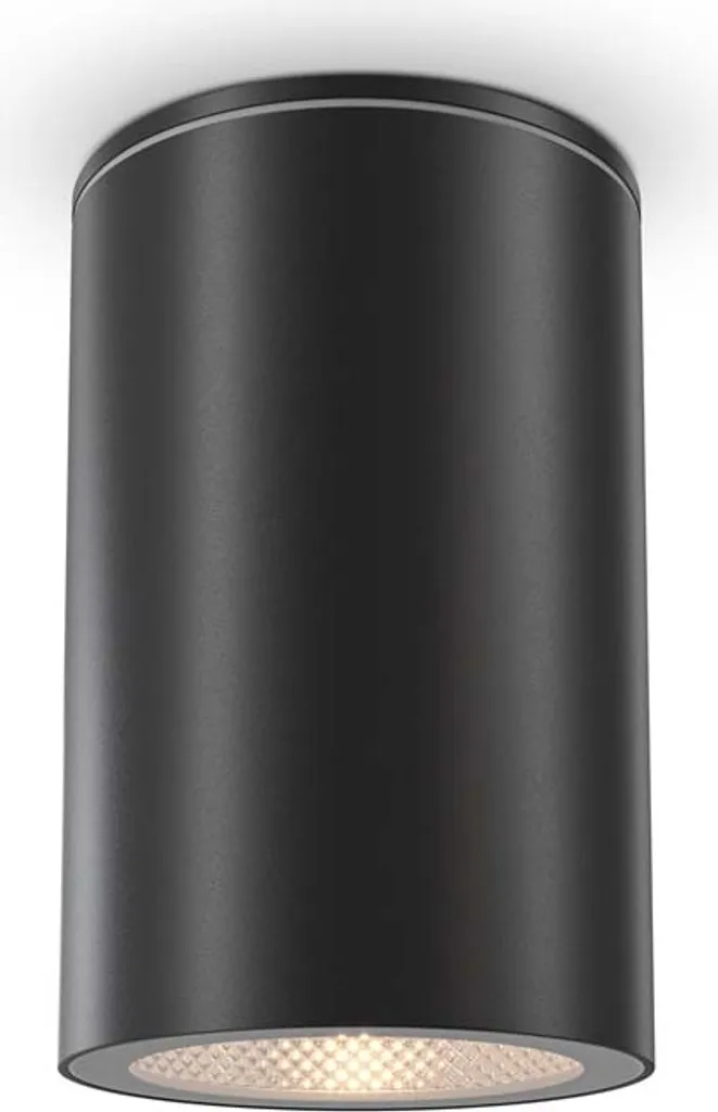 Plafonnier Étanche IP54 Maytoni Roll Noir - Luminaire Robuste GU10