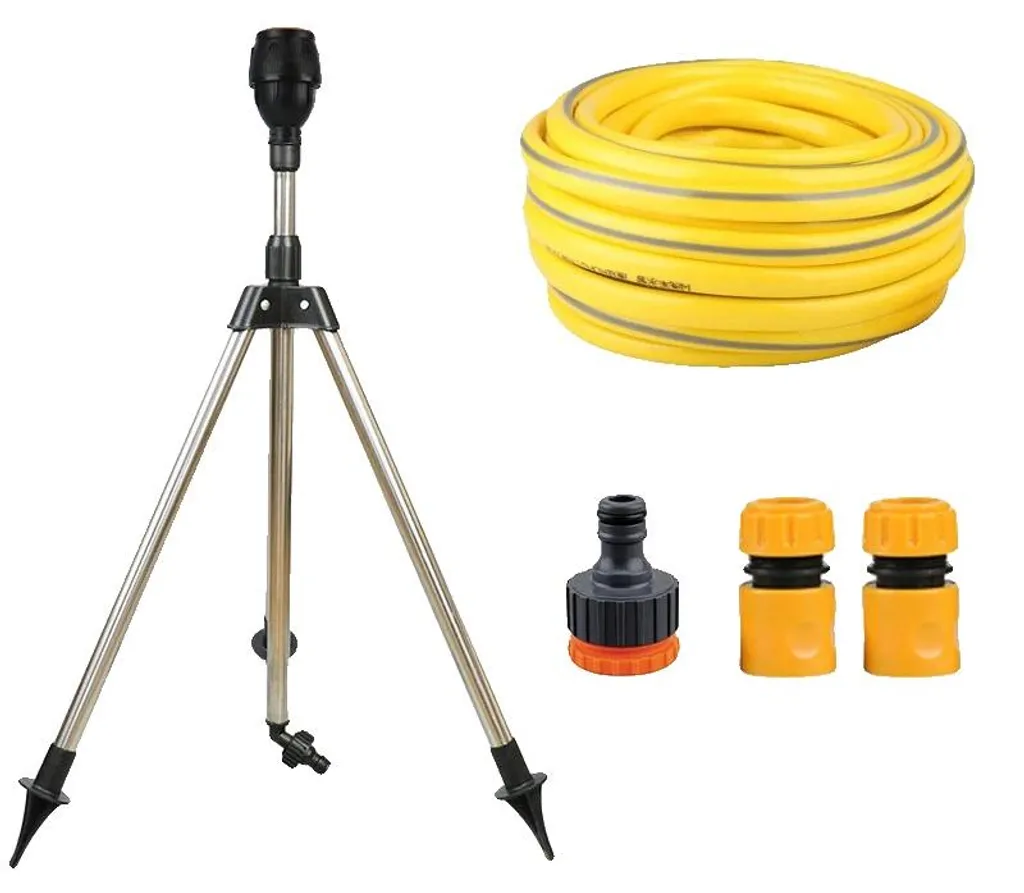 Système d'arrosage de jardin kit 10m silencieux avec buses orientables