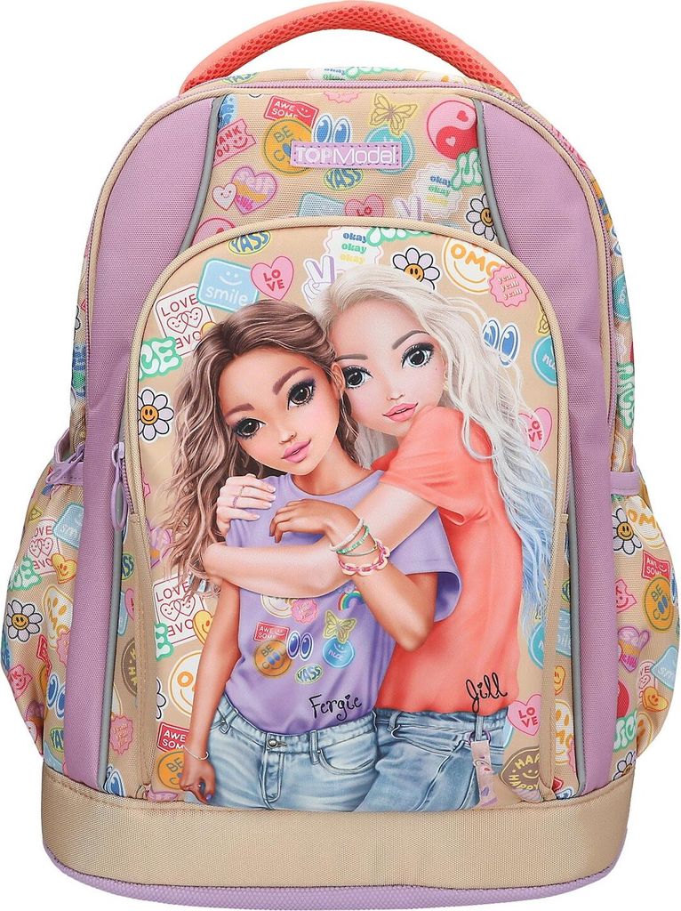 Zaino scuola Depesche TOPModel GIRL POWER : beige Immagine del prodotto 